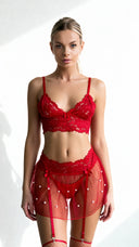 Red Pearl - Lingerie Set